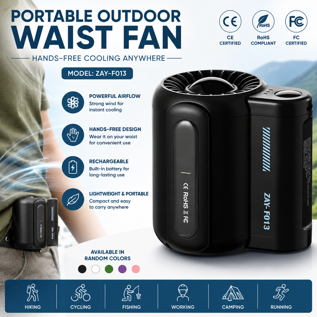Portable Outdoor Waist Fan